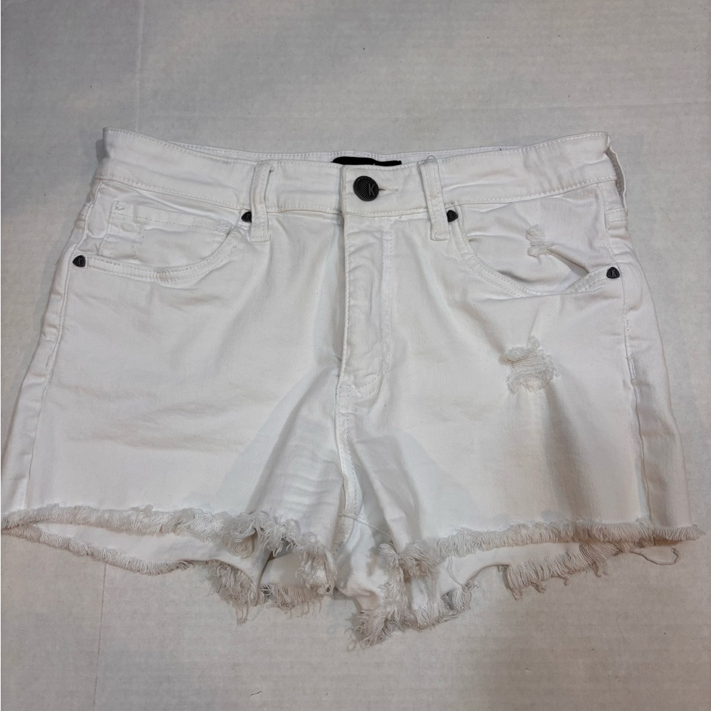 Kut from the Kloth White Frayed Jean Shorts